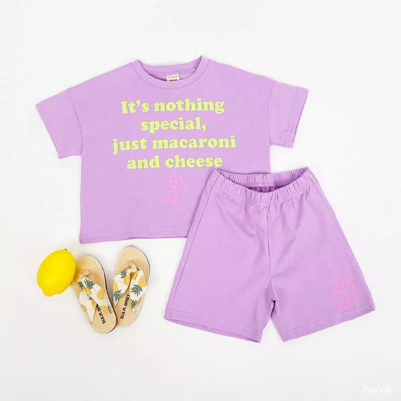 Hanab - Korean Children Fashion - #minifashionista - Macaroni Top Bottom Set - 11