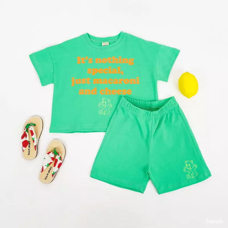 Hanab - Korean Children Fashion - #prettylittlegirls - Macaroni Top Bottom Set - 12