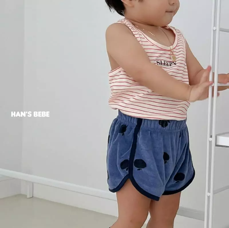 Han's - Korean Baby Fashion - #babyootd - Bebe Apple Piping Shorts