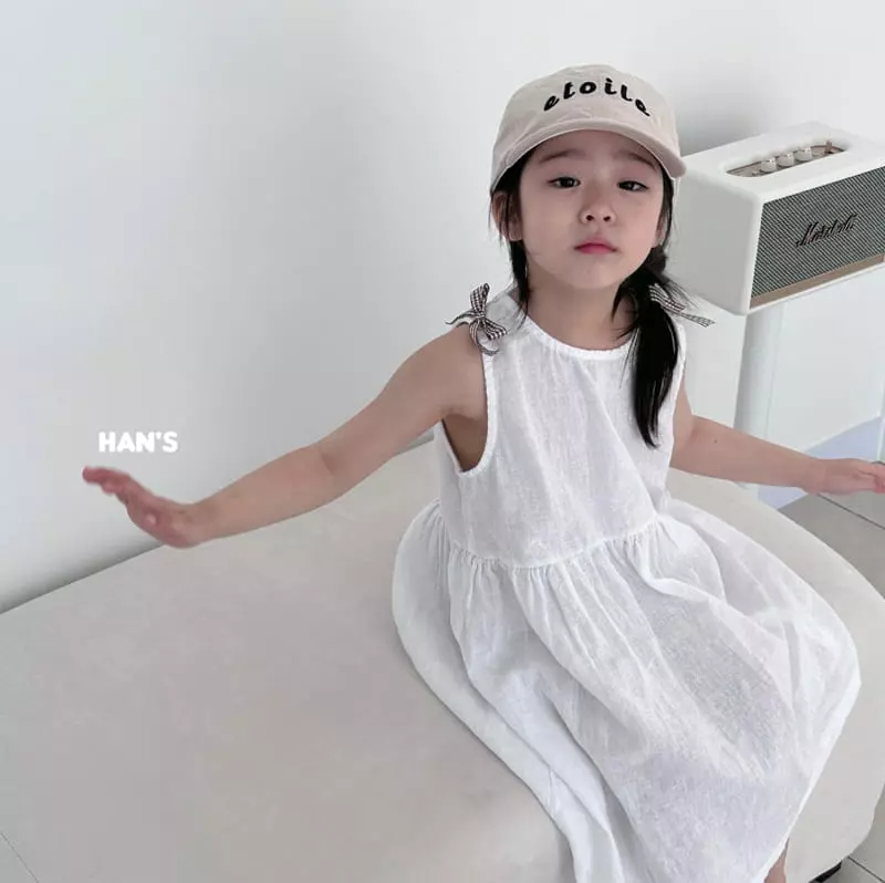 Han's - Korean Children Fashion - #kidsstore - Ribbon One-piece