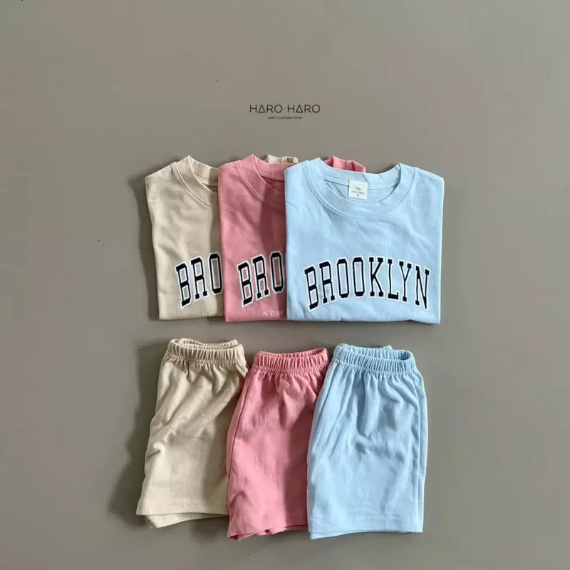 Haro Haro - Korean Children Fashion - #fashionkids - Brooklyn Top Bottom Set - 5