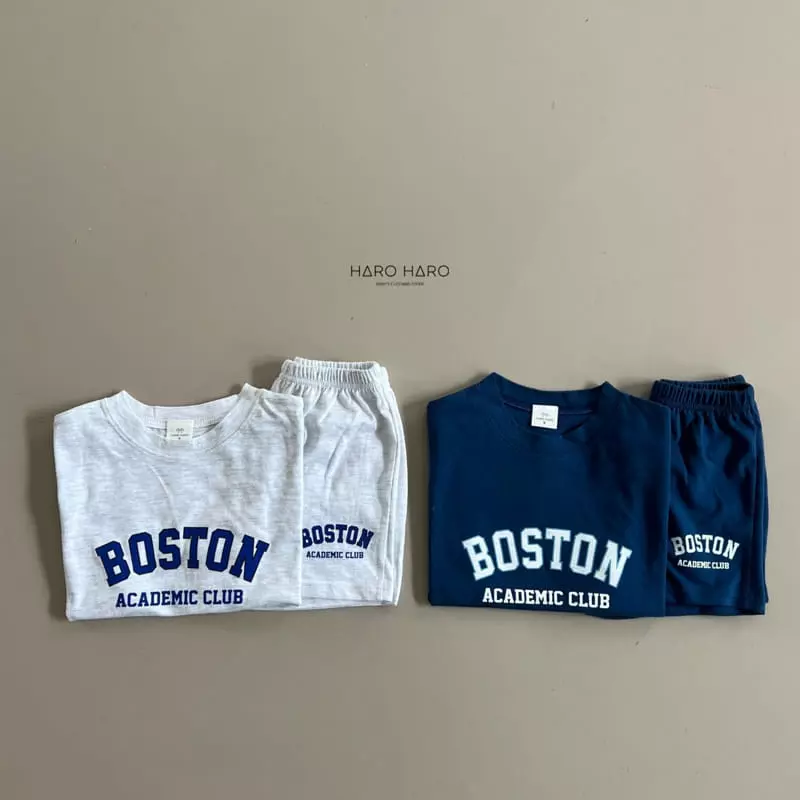 Haro Haro - Korean Children Fashion - #discoveringself - Bostopn Top Bottom Set - 4