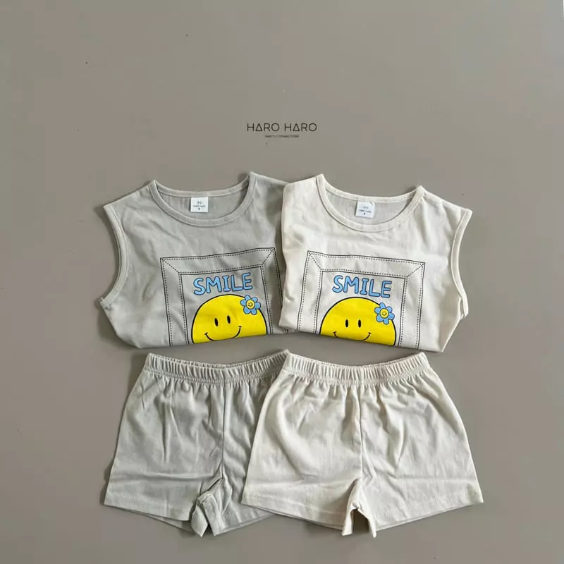 Haro Haro - Korean Children Fashion - #kidzfashiontrend - Flower Sleeveless Top Bottom Set - 5