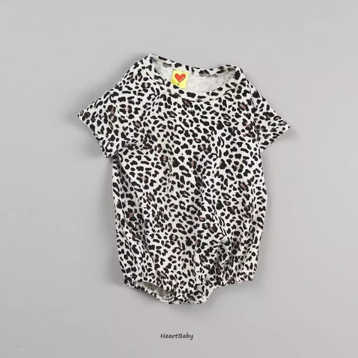 Heart Baby - Korean Children Fashion - #magicofchildhood - Leopard Short Sleeves Easywear - 12