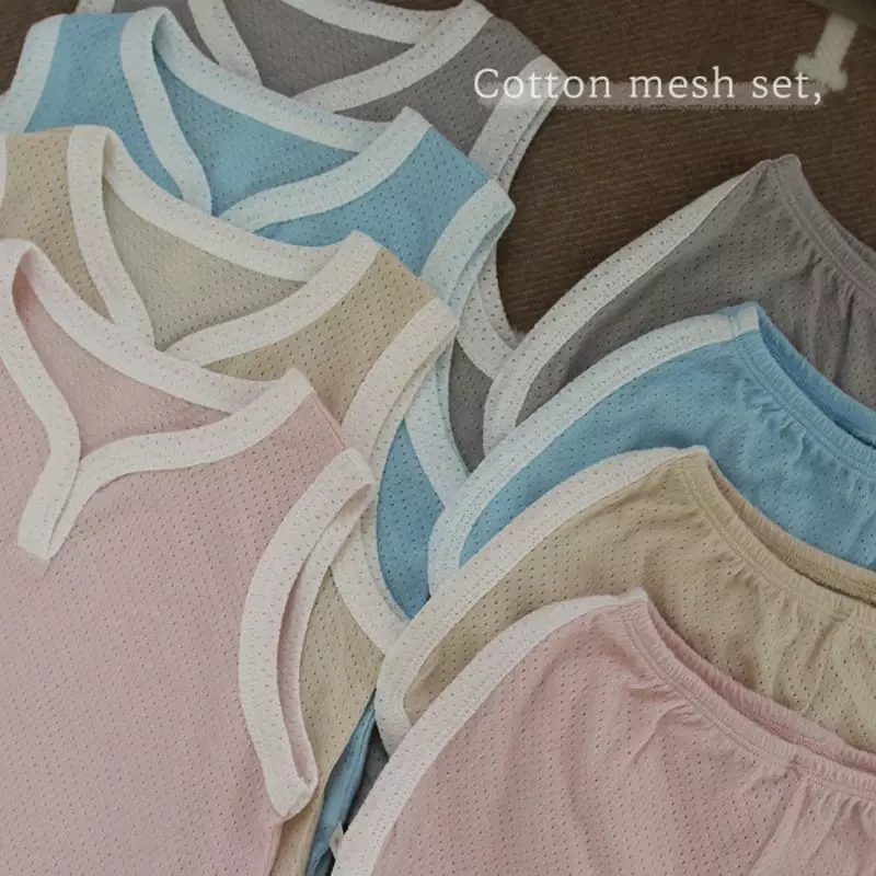 Here I Am - Korean Children Fashion - #childofig - Mesh Top Bottom Set - 11