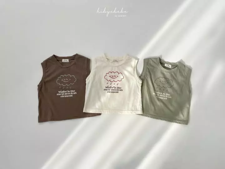 Hi Byebebe - Korean Baby Fashion - #babyboutique - Cloud Sleeveless Tee