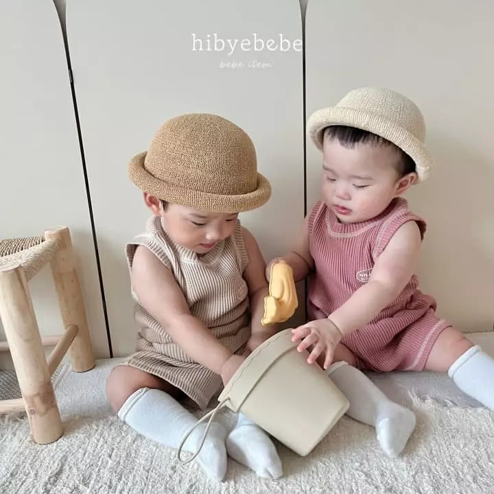 Hi Byebebe - Korean Baby Fashion - #babyboutique - Croiffle Sleeveless Top Bottom Set - 11