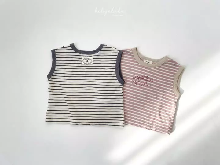 Hi Byebebe - Korean Baby Fashion - #babyboutique - Fresh Sleeveless Top Bottom Set - 6
