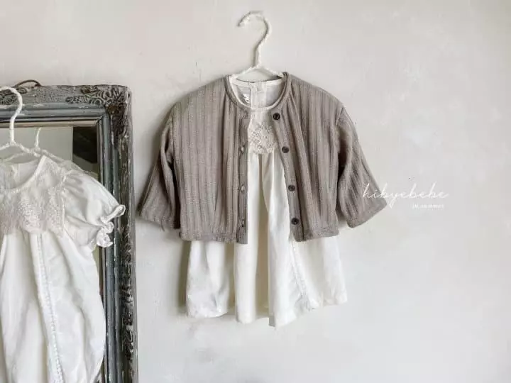Hi Byebebe - Korean Baby Fashion - #babyboutique - Jella Lace Collar One-piece - 10