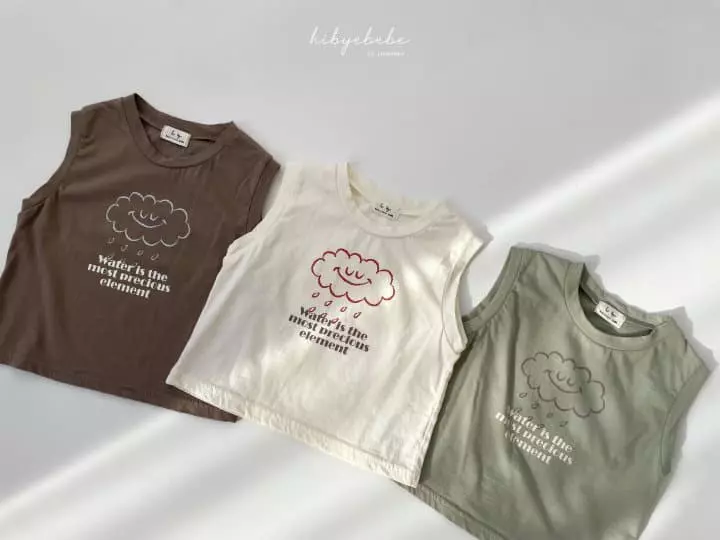 Hi Byebebe - Korean Baby Fashion - #babyclothing - Cloud Sleeveless Tee - 3
