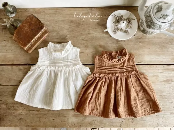 Hi Byebebe - Korean Baby Fashion - #babyclothing - Mocha Pintuck Blouse