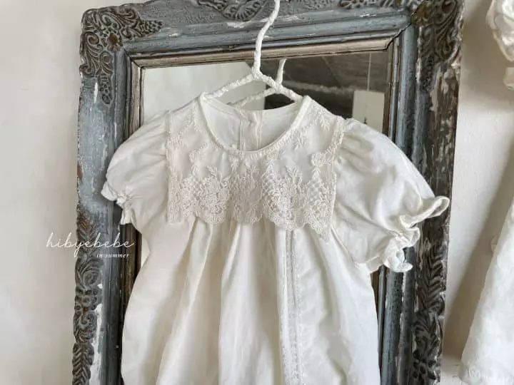Hi Byebebe - Korean Baby Fashion - #babyclothing - Jella Lace Collar Bodysuit - 11