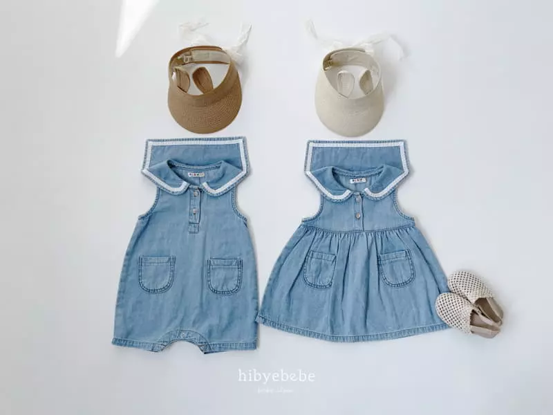 Hi Byebebe - Korean Baby Fashion - #babyfashion - Pocket Denim One-piece - 3