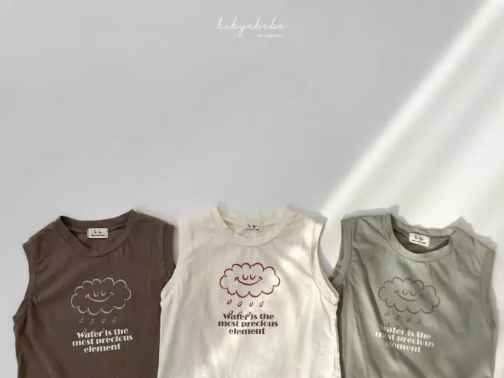 Hi Byebebe - Korean Baby Fashion - #babyclothing - Cloud Sleeveless Tee - 4