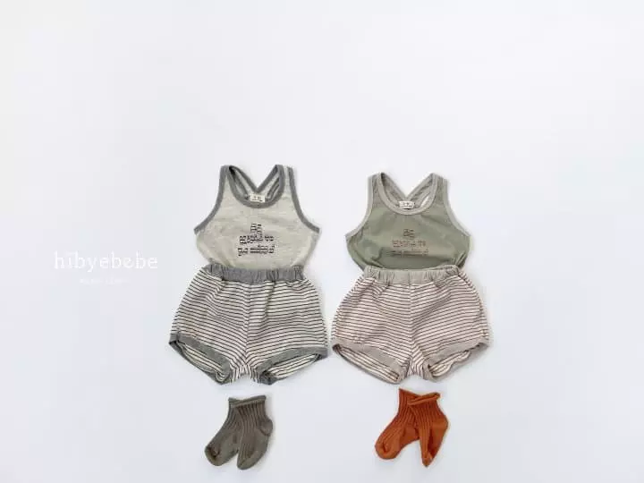 Hi Byebebe - Korean Baby Fashion - #babygirlfashion - Kind Sleeveless Top Bottom Set - 5