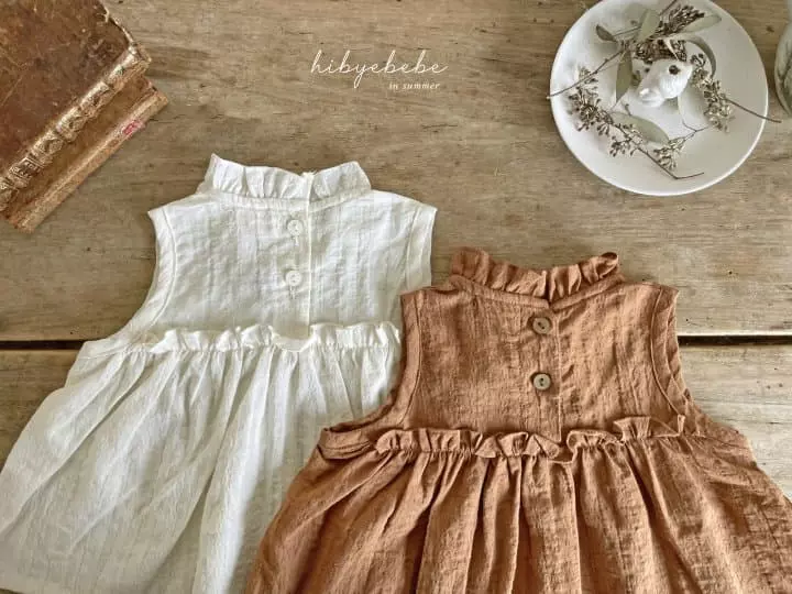 Hi Byebebe - Korean Baby Fashion - #babyfever - Mocha Pintuck Blouse - 4
