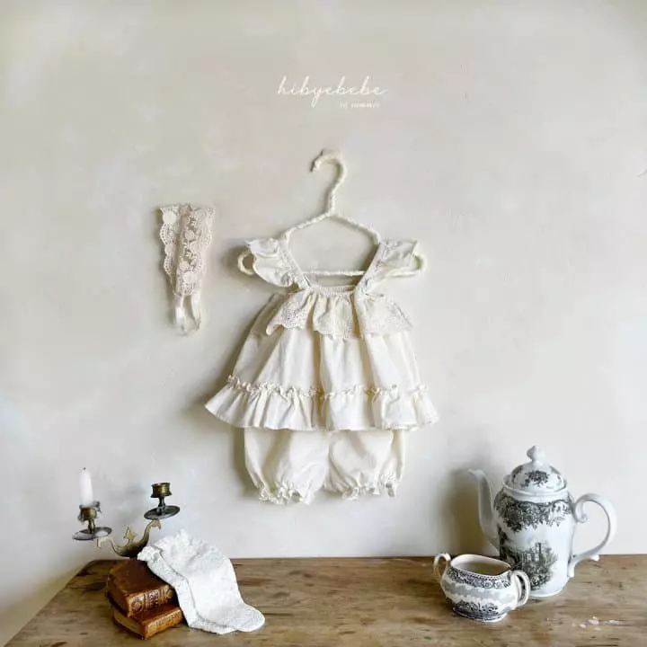 Hi Byebebe - Korean Baby Fashion - #babygirlfashion - Lala Frill Top Bottom Set