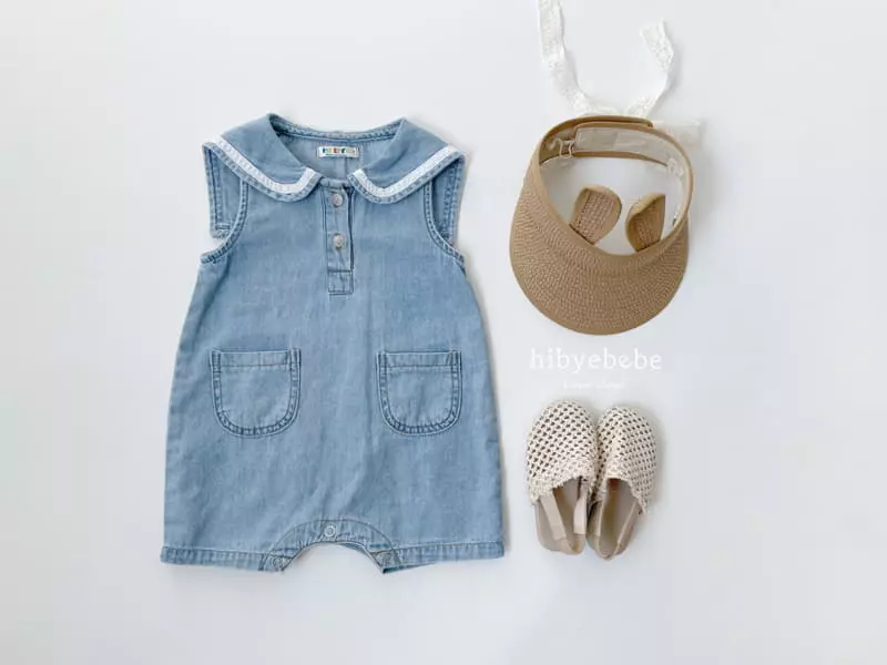 Hi Byebebe - Korean Baby Fashion - #babyoninstagram - Pocket Denim Bodysuit - 6