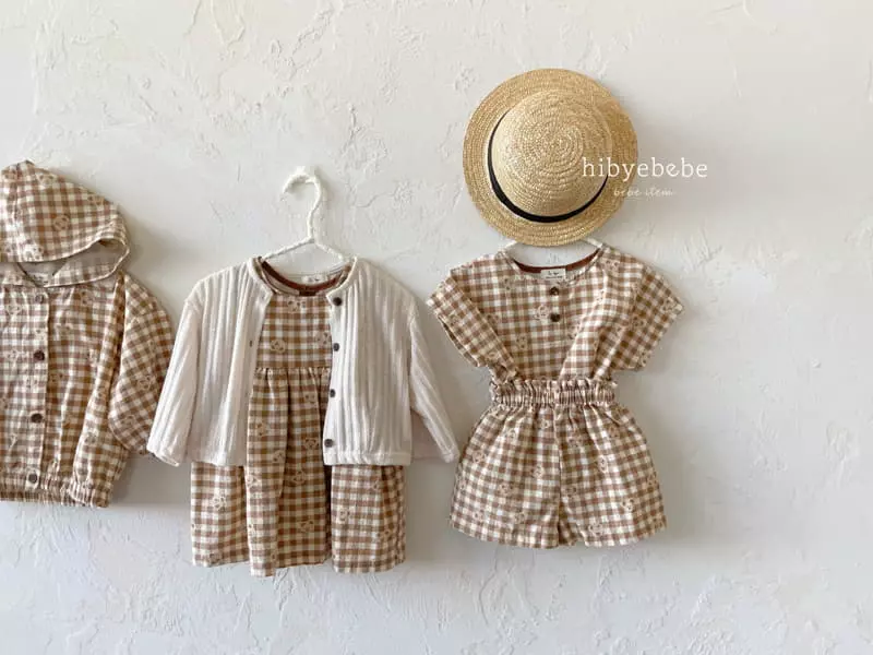 Hi Byebebe - Korean Baby Fashion - #babyoninstagram - Mocha Bear One-piece - 3