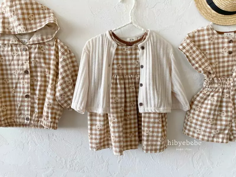 Hi Byebebe - Korean Baby Fashion - #babyoninstagram - Mocha Bear One-piece - 4