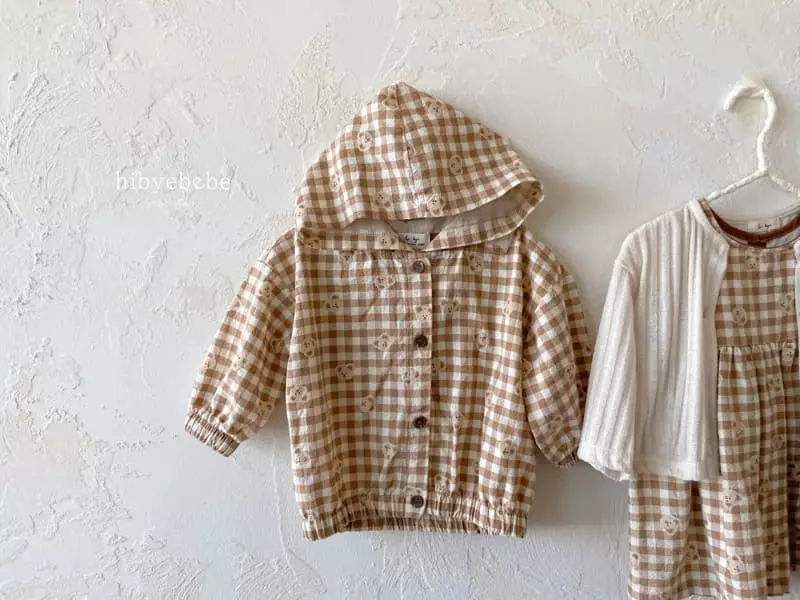 Hi Byebebe - Korean Baby Fashion - #babyootd - Mocha Bear Hoody Jumper - 3
