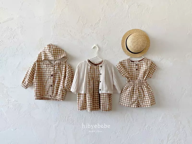 Hi Byebebe - Korean Baby Fashion - #babyootd - Mocha Bear Top Bottom Set - 2