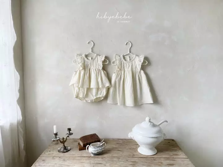 Hi Byebebe - Korean Baby Fashion - #babyoutfit - Snow Flower Frill One-piece