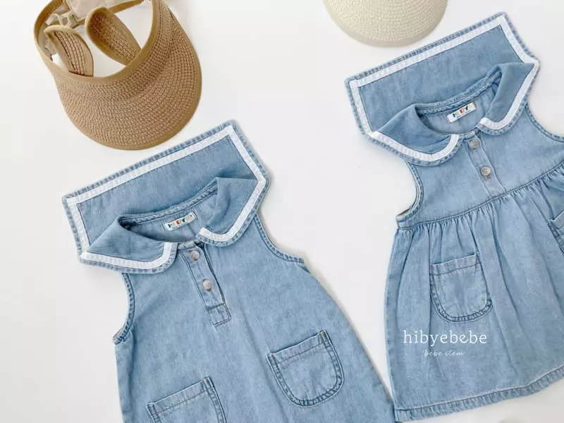 Hi Byebebe - Korean Baby Fashion - #babyoutfit - Pocket Denim Bodysuit - 9