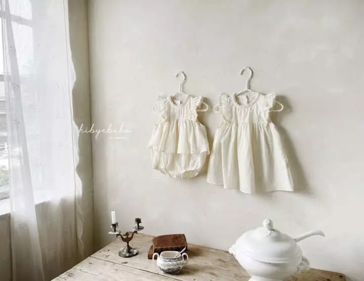 Hi Byebebe - Korean Baby Fashion - #babywear - Snow Flower Frill One-piece - 2