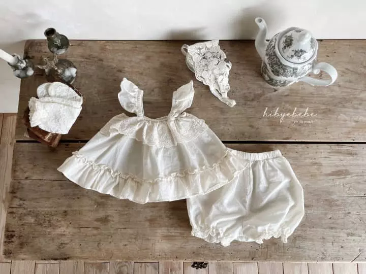 Hi Byebebe - Korean Baby Fashion - #babywear - Lala Frill Top Bottom Set - 7