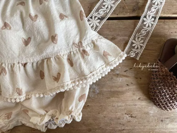 Hi Byebebe - Korean Baby Fashion - #onlinebabyboutique - Heart Frill Top Bottom Set - 5