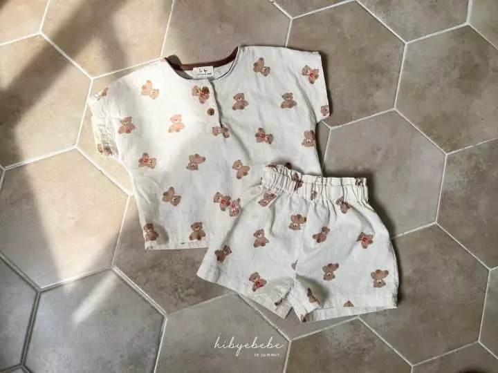 Hi Byebebe - Korean Baby Fashion - #onlinebabyboutique - Dori Dori Top Bottom Set - 5