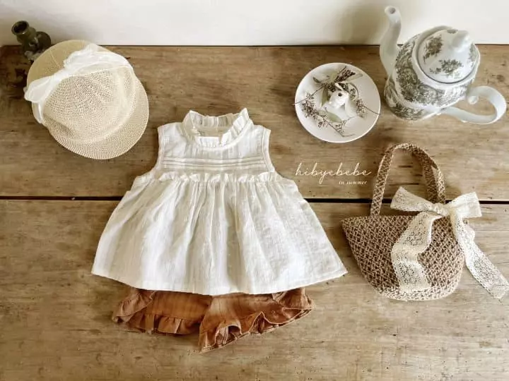 Hi Byebebe - Korean Baby Fashion - #onlinebabyboutique - Mocha Pintuck Blouse - 11