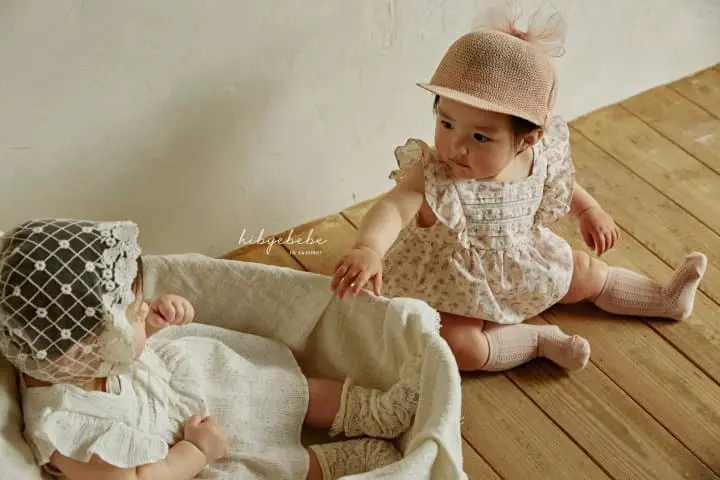 Hi Byebebe - Korean Baby Fashion - #onlinebabyboutique - Shine Star Lace Bodysuit - 9