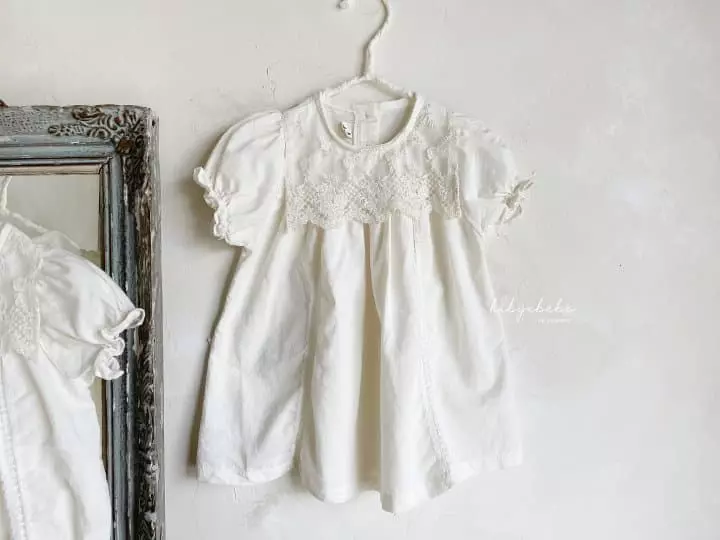 Hi Byebebe - Korean Baby Fashion - #smilingbaby - Jella Lace Collar One-piece - 9