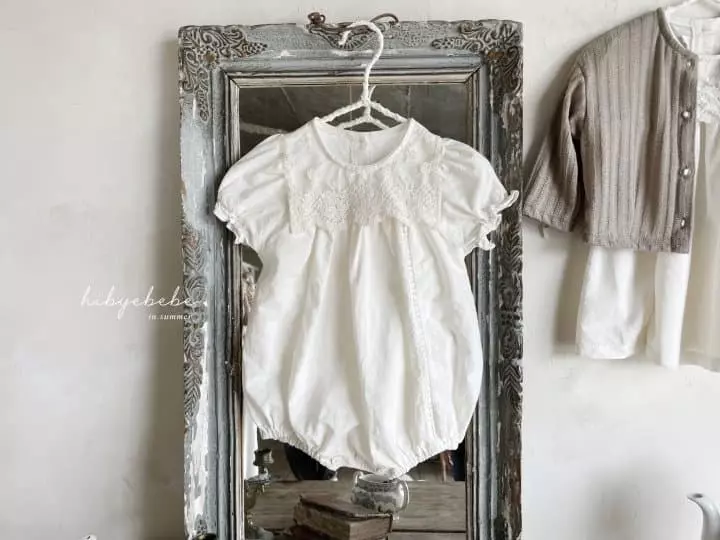 Hi Byebebe - Korean Baby Fashion - #smilingbaby - Jella Lace Collar Bodysuit - 8