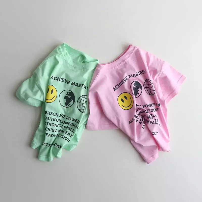 Hikiki - Korean Children Fashion - #childofig - Earth Smile Tee - 11