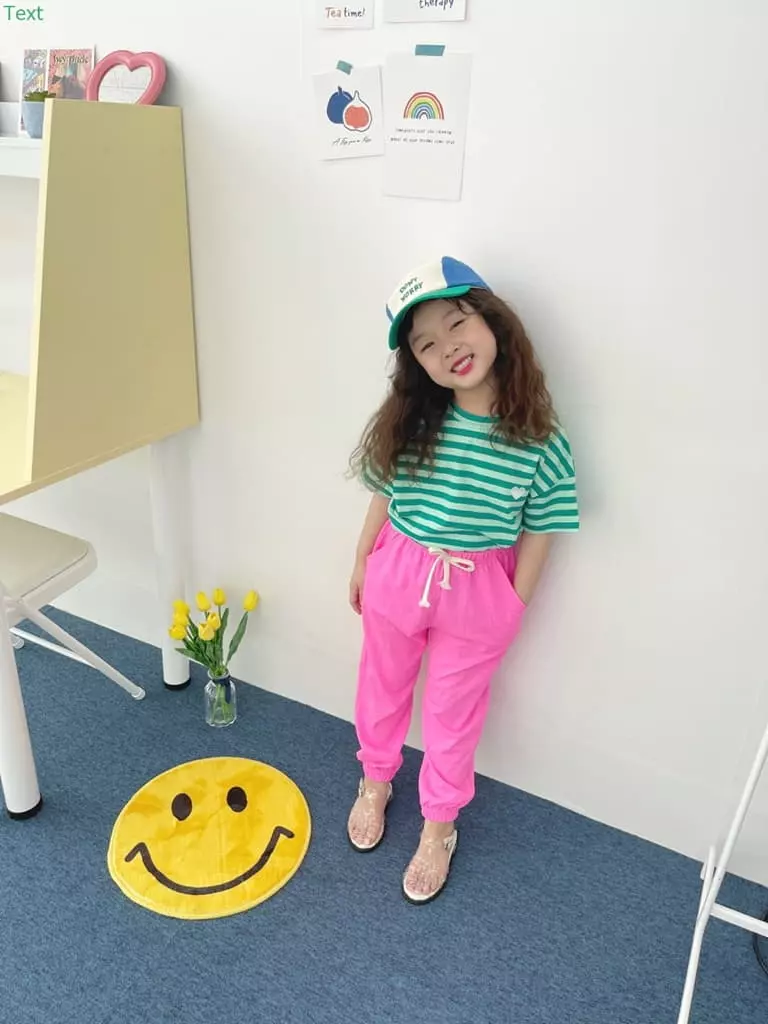 Honeybee - Korean Children Fashion - #designkidswear - Stripes Heart Embrodiery Tee - 9