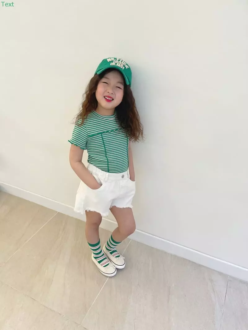 Honeybee - Korean Children Fashion - #discoveringself - Stripes Rib Tee - 5