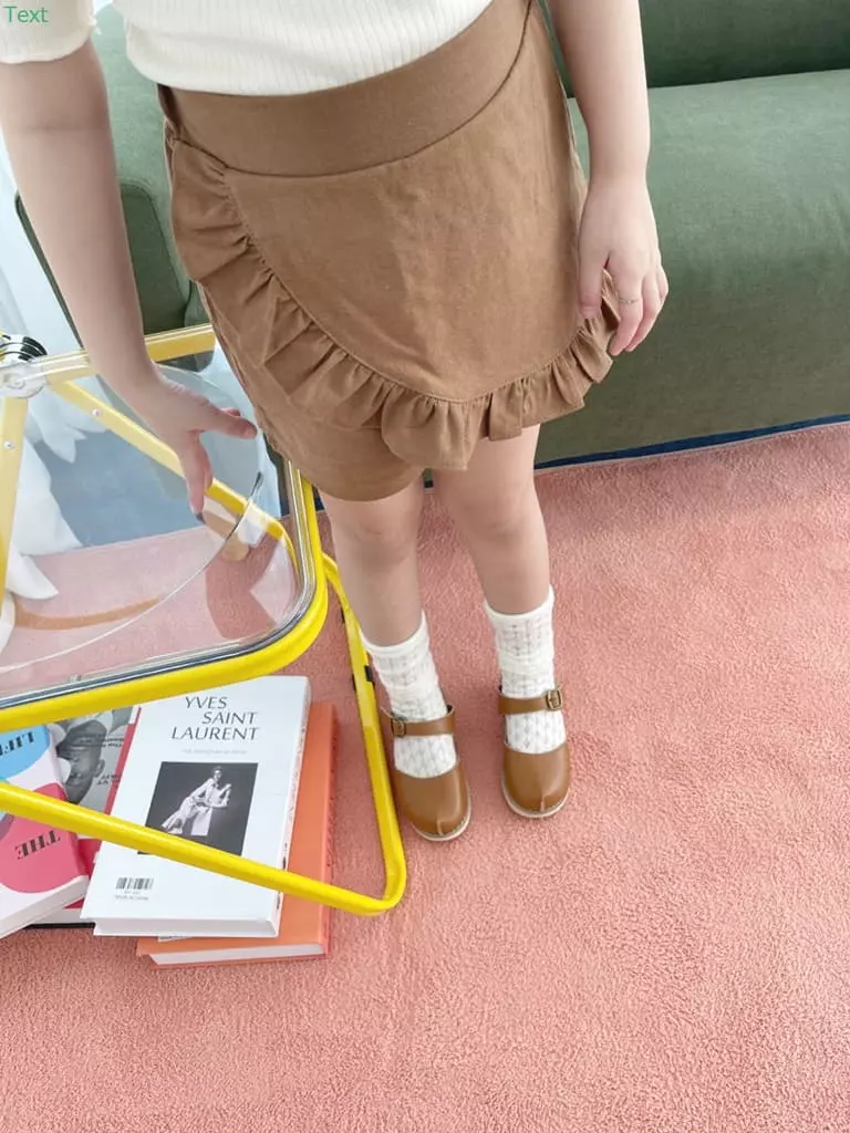 Honeybee - Korean Children Fashion - #kidsshorts - Linen Frill Skirt - 2