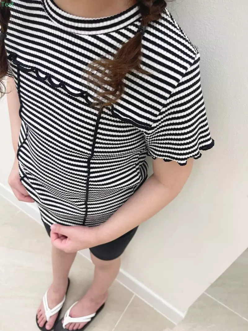 Honeybee - Korean Children Fashion - #magicofchildhood - Stripes Rib Tee - 12