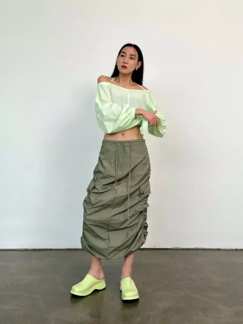 Inni - Korean Women Fashion - #pursuepretty - Metal Skirt - 10