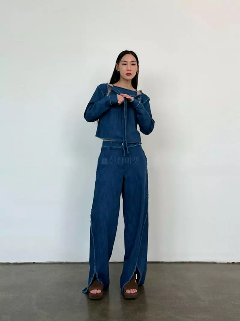 Inni - Korean Women Fashion - #pursuepretty - Rough Denim Borelo  - 7