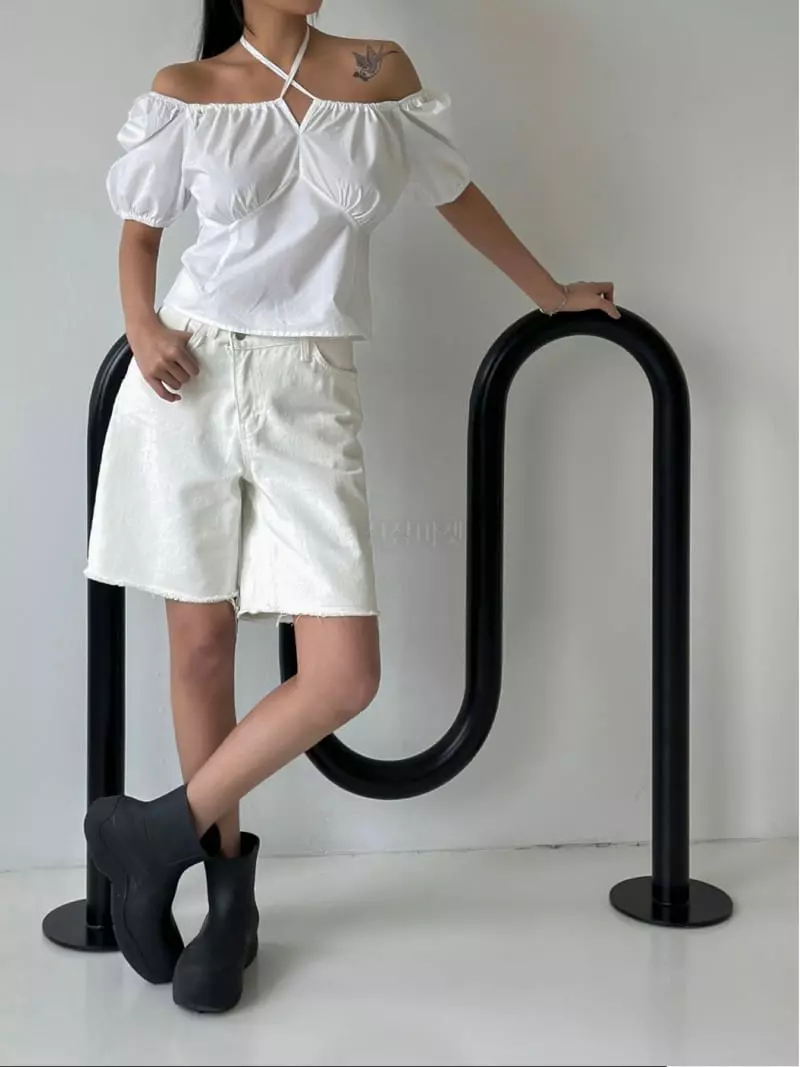 Inssense - Korean Women Fashion - #momslook - Puff Blouse - 2