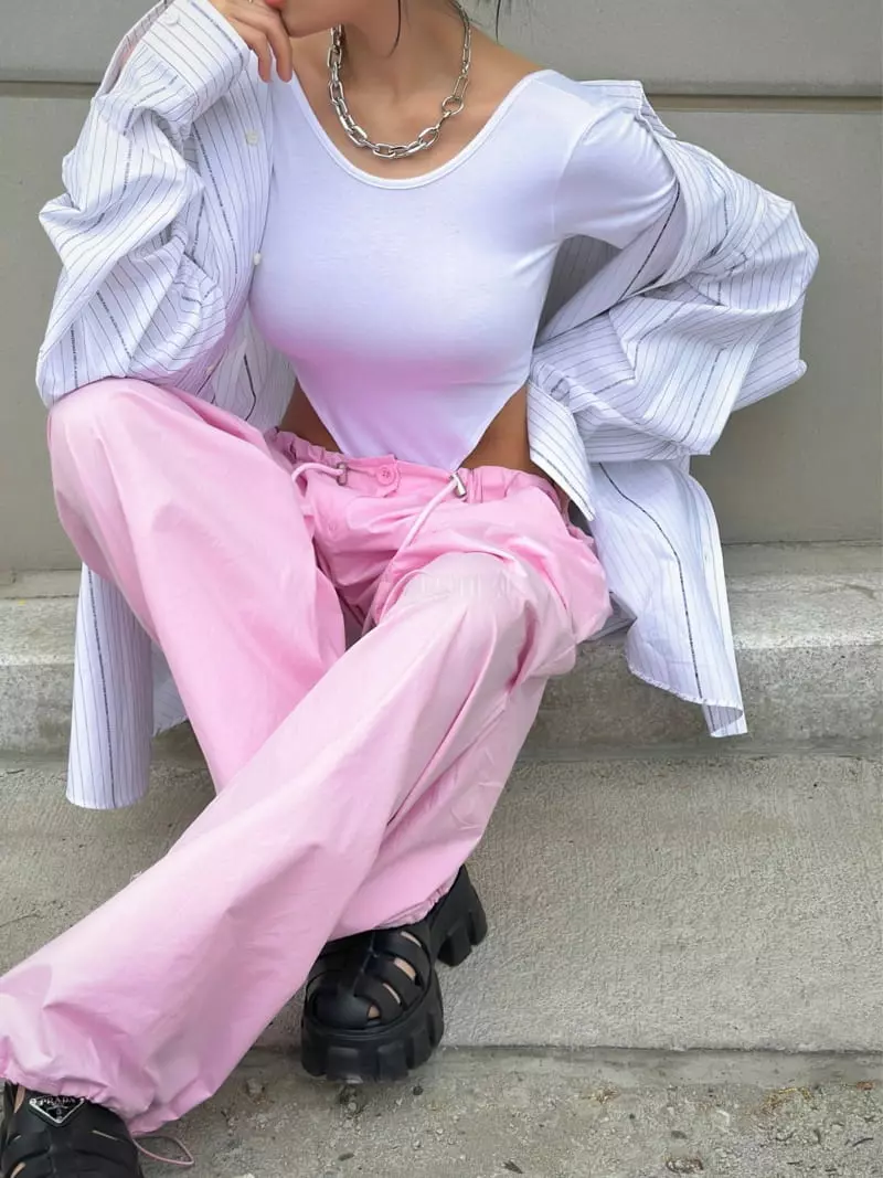 Inssense - Korean Women Fashion - #momslook - Para Suit Pants - 4