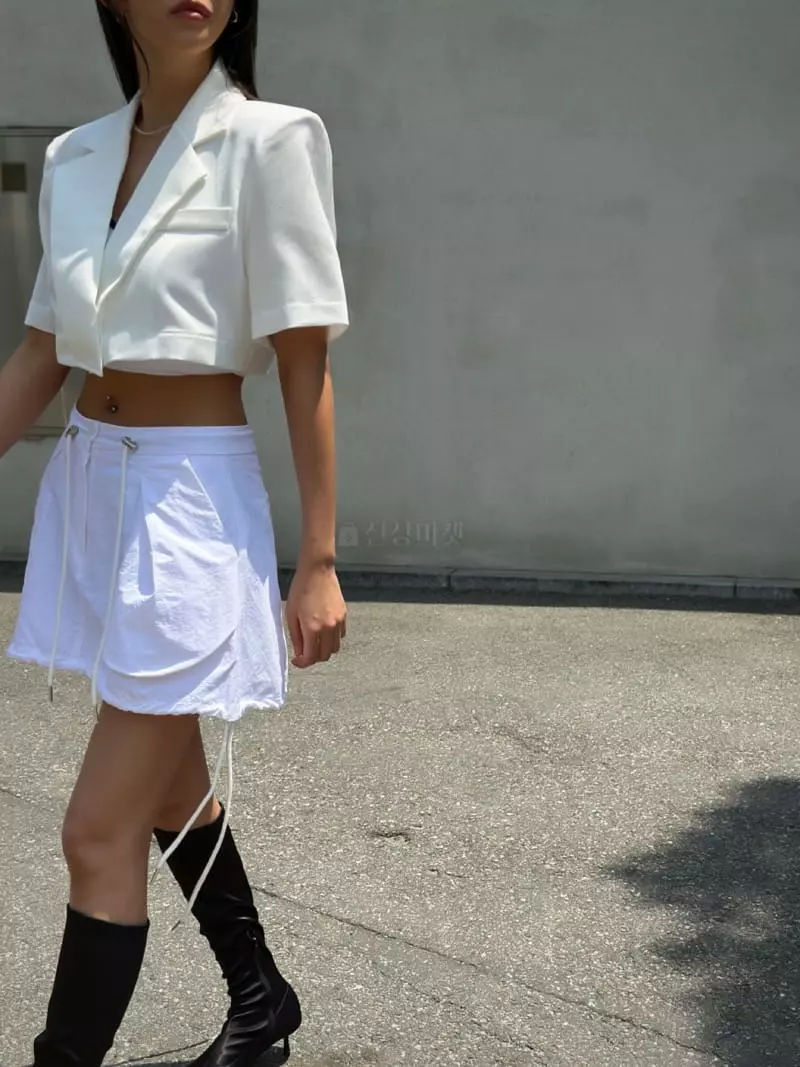 Inssense - Korean Women Fashion - #restrostyle - Summer Crop Jacket - 6