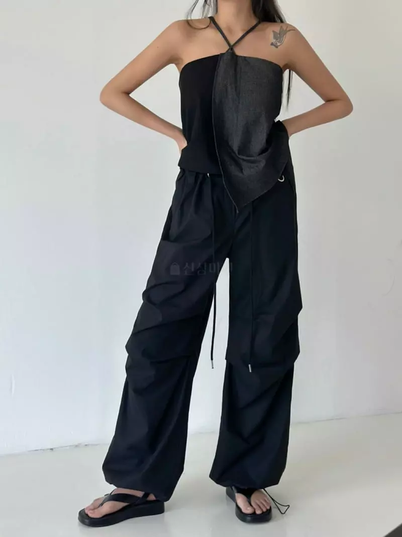 Inssense - Korean Women Fashion - #restrostyle - Strap Top  - 5
