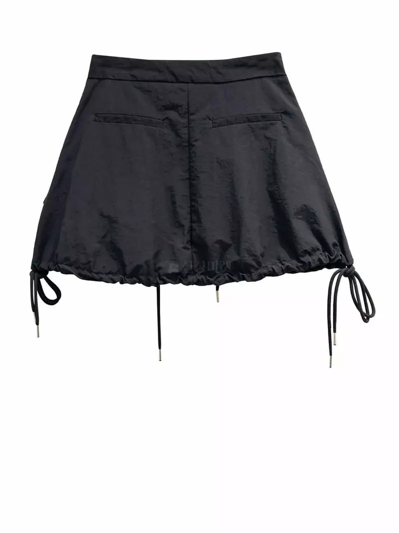 Inssense - Korean Women Fashion - #romanticstyle - String Mini Skirt - 9