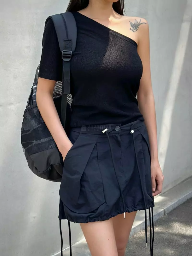 Inssense - Korean Women Fashion - #vintageinspired - String Mini Skirt - 5