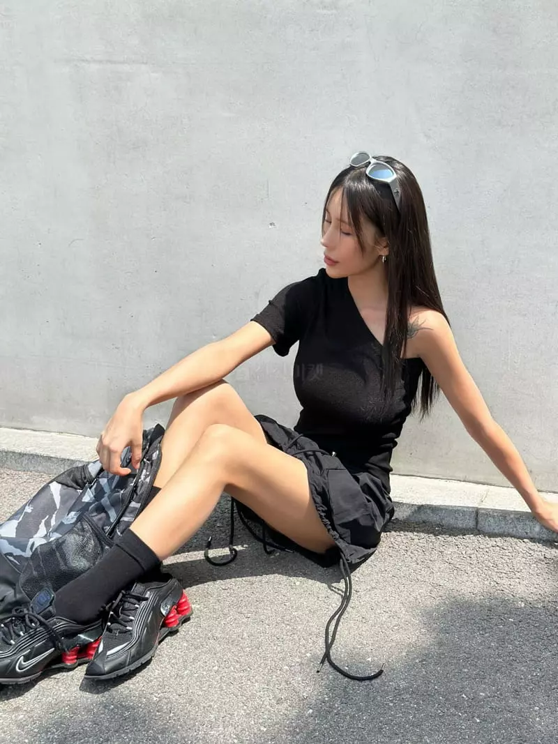 Inssense - Korean Women Fashion - #vintagekidsstyle - String Mini Skirt - 6